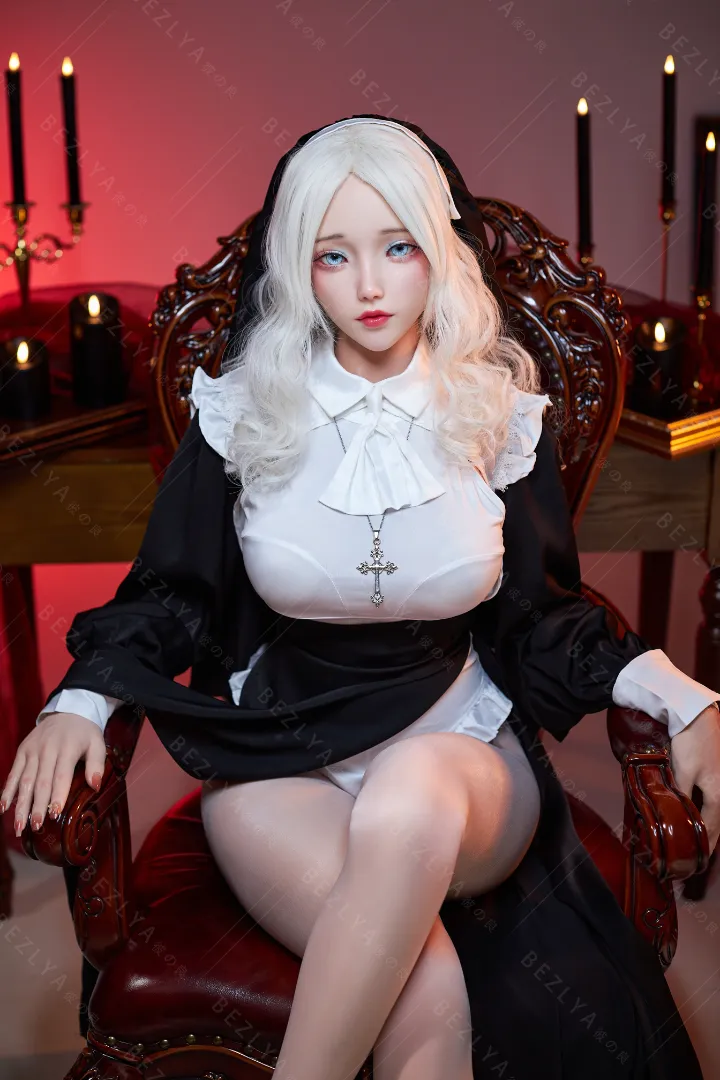 155cm (5ft1) Eカップ 軽量 シリコン ラブドール, 可動式顎 ヘッド Cyrtanthera